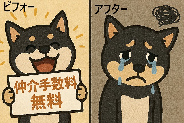 【売却編】仲介手数料って何？無料なのに損するの？